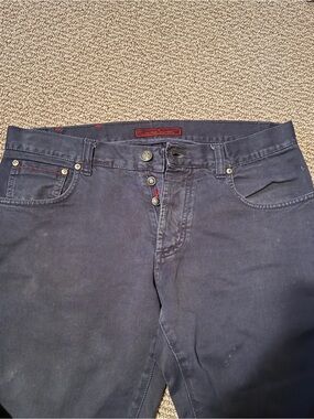Isaia Medium Blue 5 Pocket Jean/Chino Hybrid